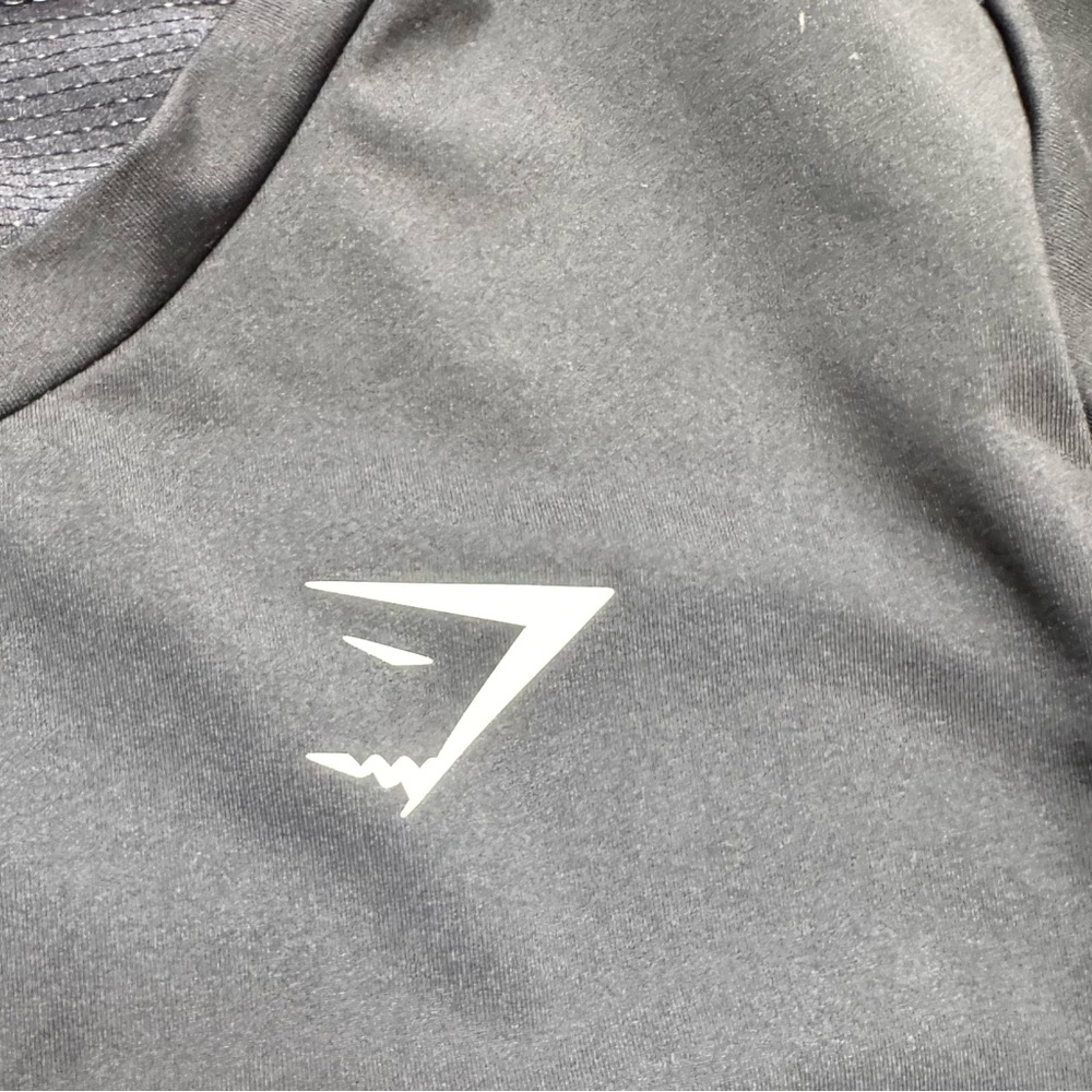 Gymshark Black Short Sleeve Athleisure Wear Top Med - Picture 2 of 8